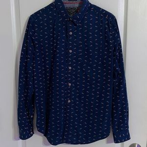 Small Mens Fox printed button down shirt